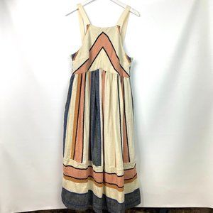 Women's Free People Striped Cotton Midi Dress